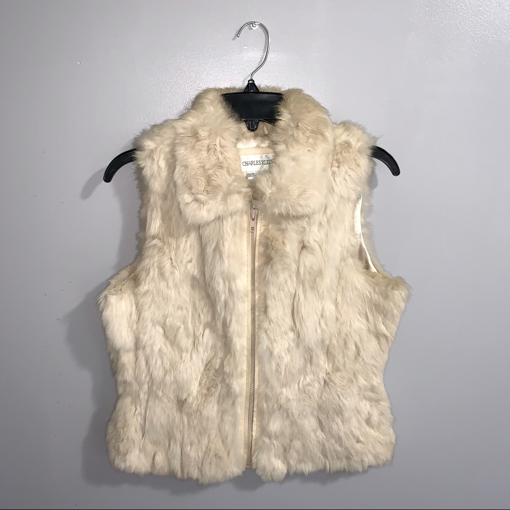 🦺 Charles Klein Fur Vest w/ Collar 🦺